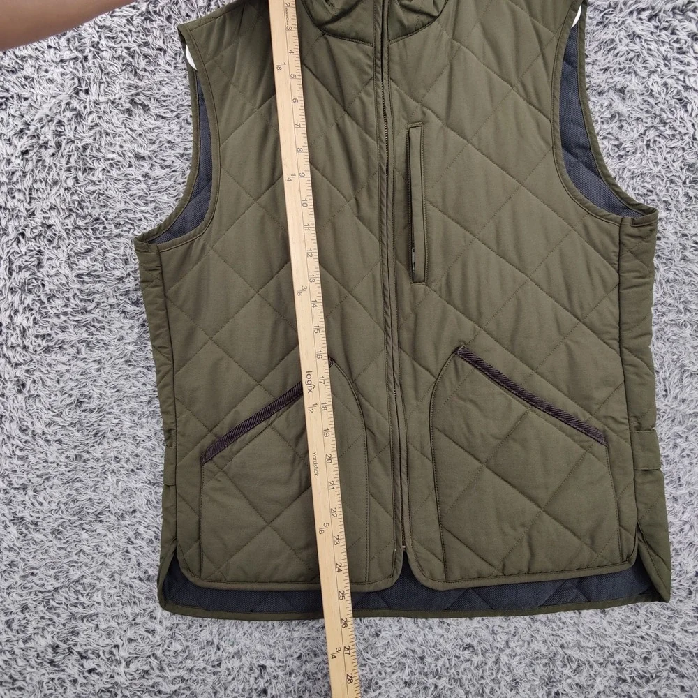 J.Crew Mens Heritage Gorpcore Sussex Quilted Primaloft Vest S Olive Green